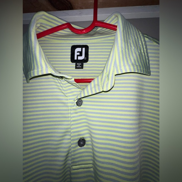 NBW: FootJoy Men’s Golf Polo, size XL, light green & grey, great condition - Picture 2 of 5